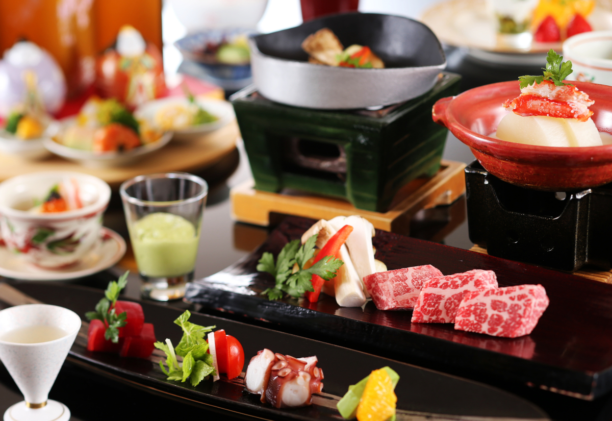 【和洋会席】国産牛陶板焼きと季節のカルパッチョ